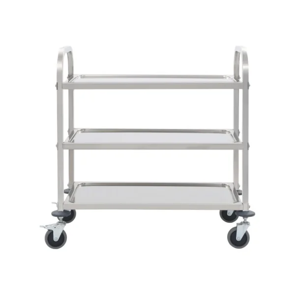 Desserte de restauration inox 3 niveaux desserte mobile chariot de cuisine Inox