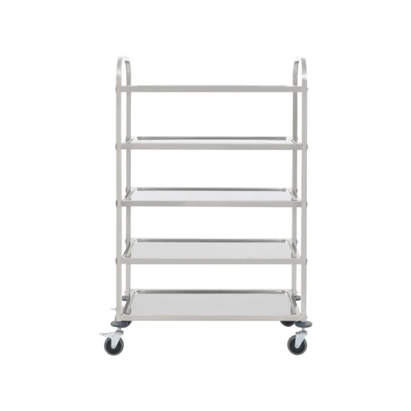 Desserte de restauration inox 5 niveaux desserte mobile chariot de cuisine Inox