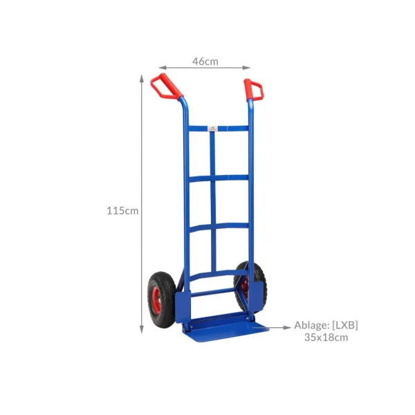 Diable de manutention charge 80 kg Transport Chariot de transport Chariot déménagement