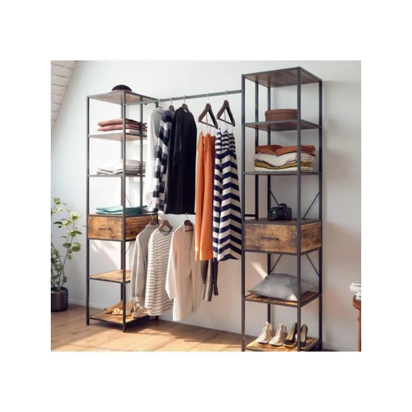 Dressing de chambre extensible industrielle dressing ouvert industrielle