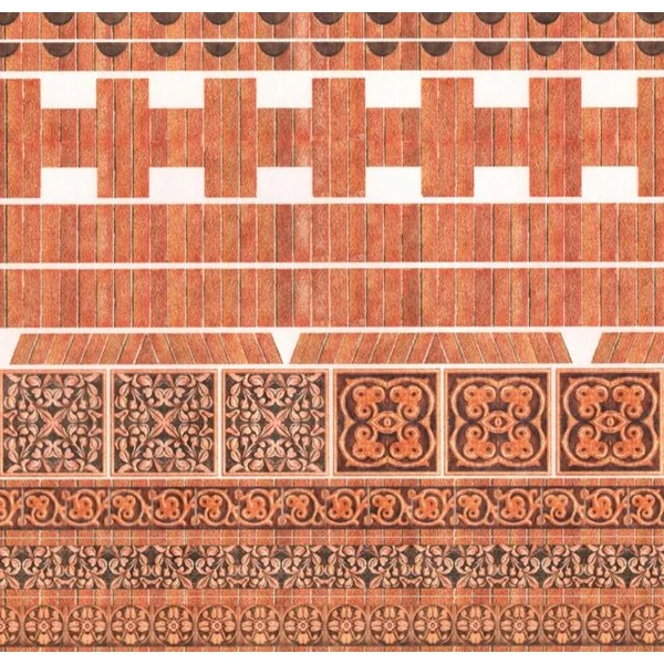 Décoration murale - Briques et ornements