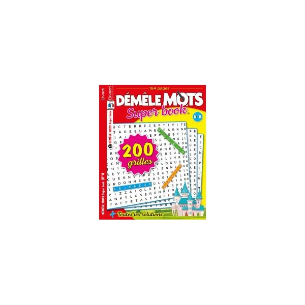 Démêle Mots Super Book n°8 - 200 grilles et 7400 mots à découvrir