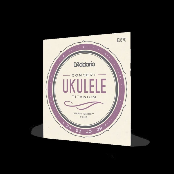 EJ87C Ukulélé Concert (4) Pro-Arté Titanium 024-029 - jeu de 6 cordes