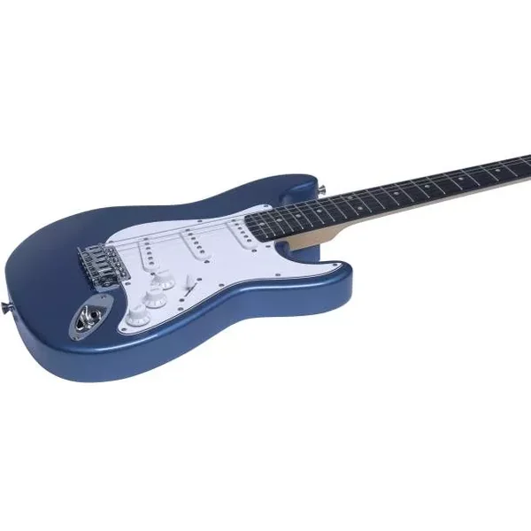 EKO - GUITARE ELECTRIQUE ST 100 FORMAT 3/4 TYPE STRAT METALLIC BLUE