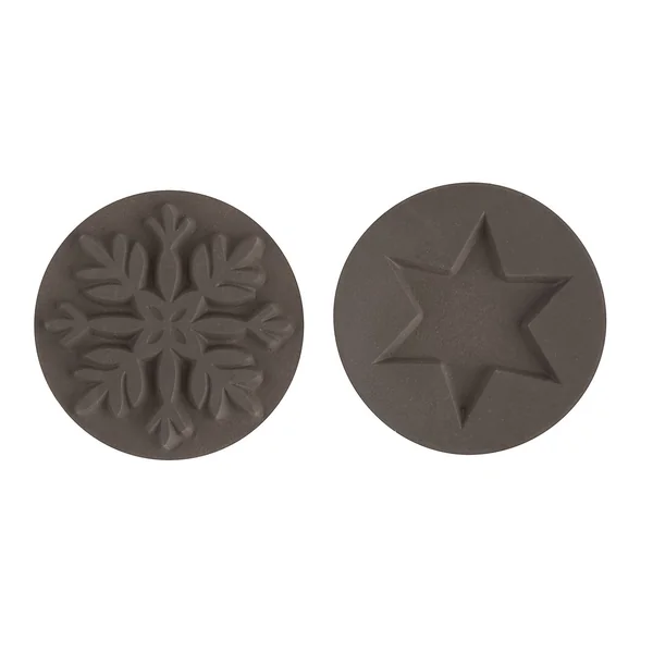 Empreinte de moulage « Flocon de neige + étoile », Ø 30 mm, 2 pc.