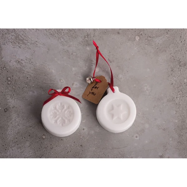 Empreinte de moulage « Flocon de neige + étoile », Ø 30 mm, 2 pc.