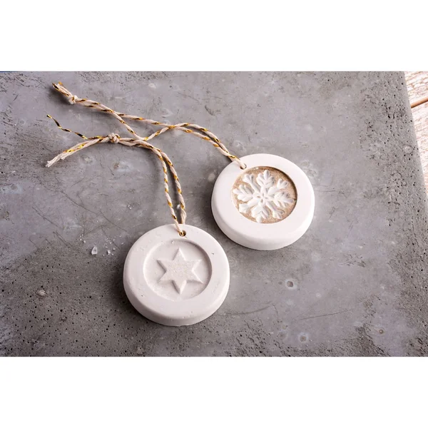 Empreinte de moulage « Flocon de neige + étoile », Ø 30 mm, 2 pc.