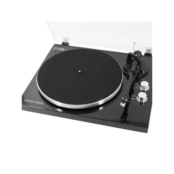 ENOVA Vision4 USB BL platine vinyle noire cellule audio technica et bluetooth