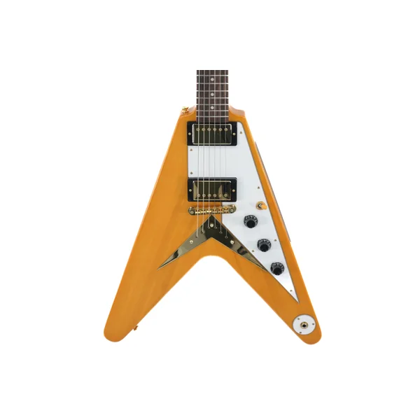 Epiphone '58 Korina Flying V Aged Natural (White Pickguard) 2023