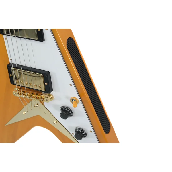 Epiphone '58 Korina Flying V Aged Natural (White Pickguard) 2023