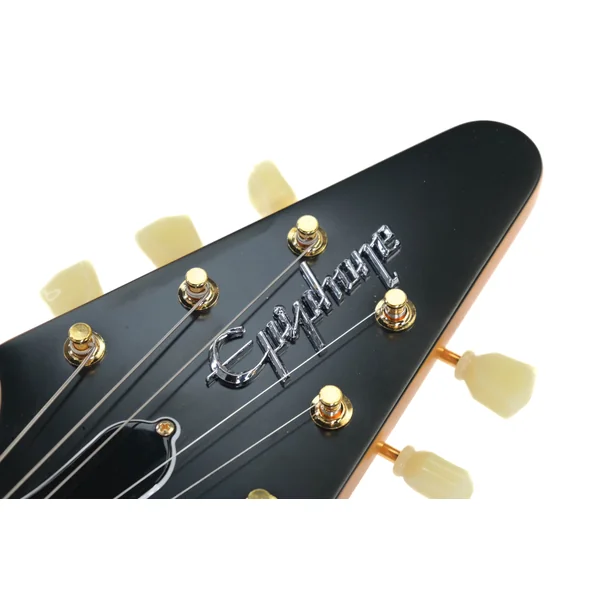 Epiphone '58 Korina Flying V Aged Natural (White Pickguard) 2023