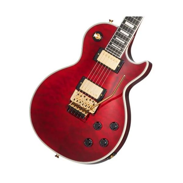 EPIPHONE - ALEX LIFESON LES PAUL CUSTOM AXCESS QUILT RUBY LEFT HANDED