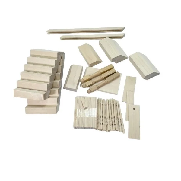 Escalier universel en kit - Bois brut