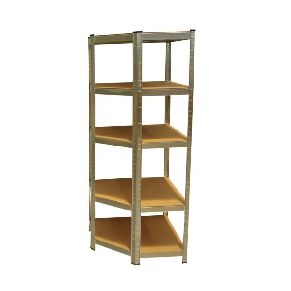 Etagères angle robuste 5 niveaux Rayonnage métallique Etagère métallique industrielle Charge lourde 875kg