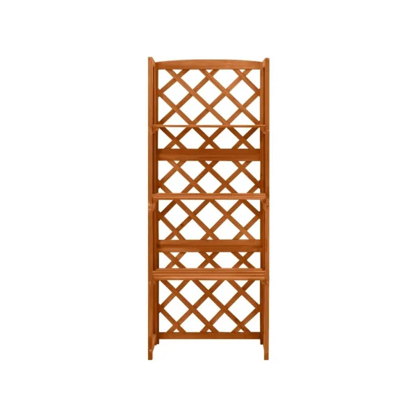 Etagères avec treillis 3 niveaux sapin massif étagère pot de fleur étagère plantes rangement jardin