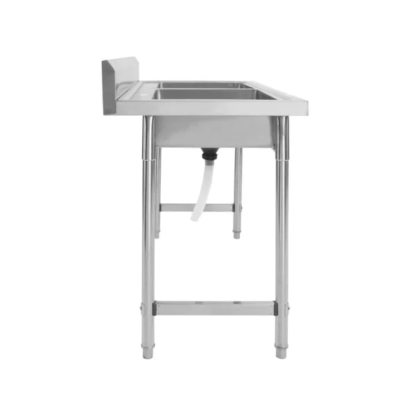 Evier double de cuisine professionnel en INOX 120 cm Evier Professionnel Restauration Hôtellerie Cuisine