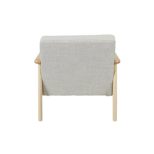 Fauteuil enfant gris scandinave confortable pieds hêtre massif