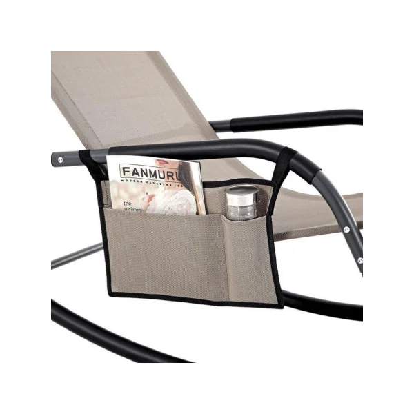 Fauteuil à bascule de jardin Bain de soleil suspendu transat jardin transat extérieur chaise longue jardin