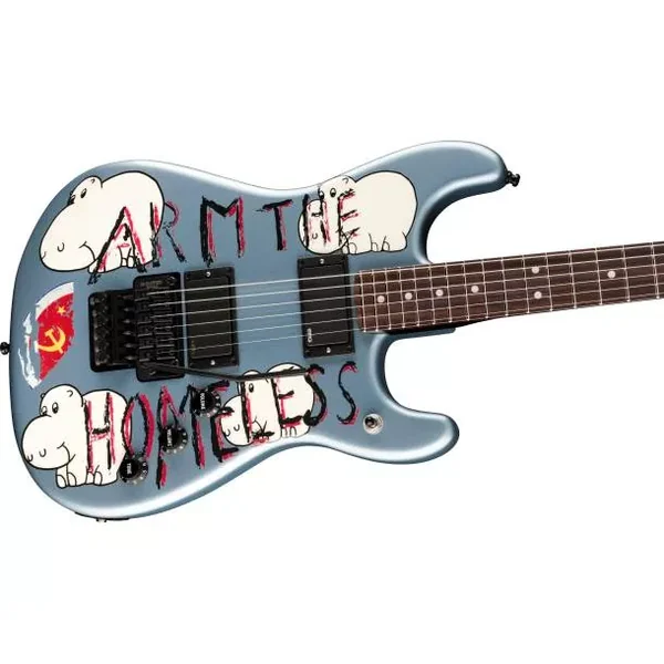 FENDER - PRESENTS: TOM MORELLO "ARM THE HOMELESS" ROSEWOOD FINGERBOARD BLUE ICE METALLIC