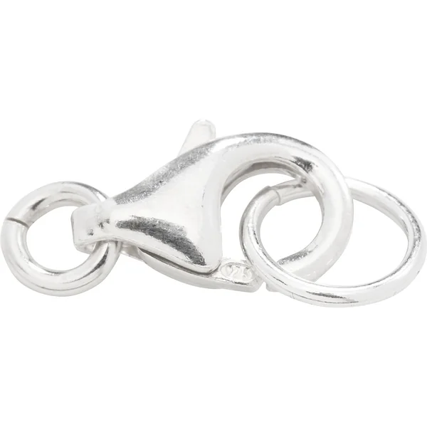 Fermoir mousquetons en Argent 925, 11 mm