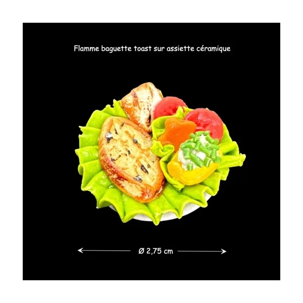 Flamme baguette toast