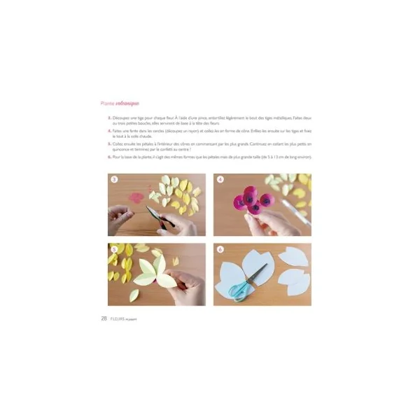 Fleurs en papier - 20 idées de création diy - Hélène Jourdain
