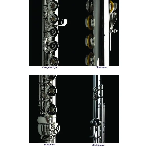 Flûte traversière tête argent MURAMATSU en stock disponible livraison express EXIII JS Musique