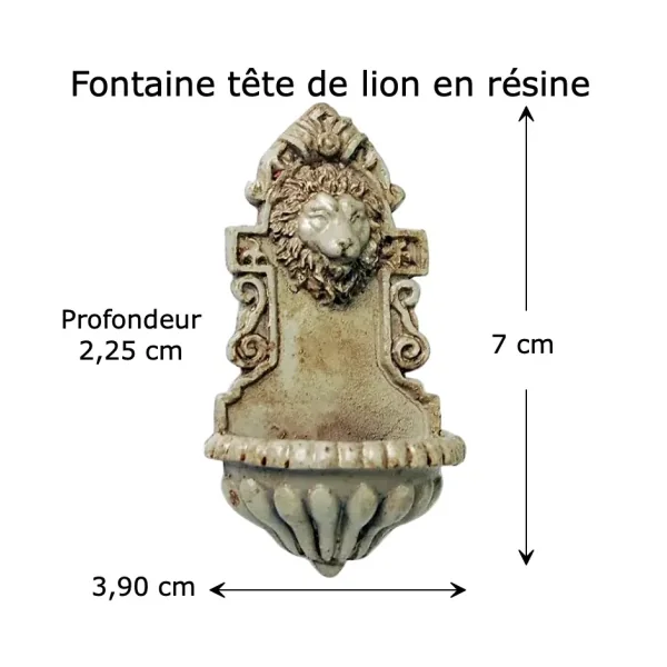 Fontaine murale tête de lion