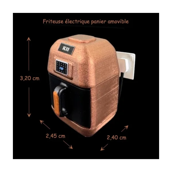 Friteuse électrique panier amovible - Fiche de branchement
