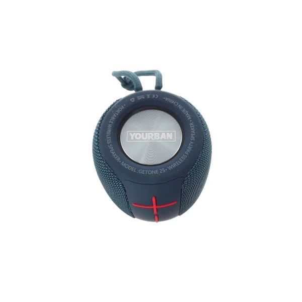Getone 25 Blue Yourban Enceinte bluetooth et USB bleu étanche IP65