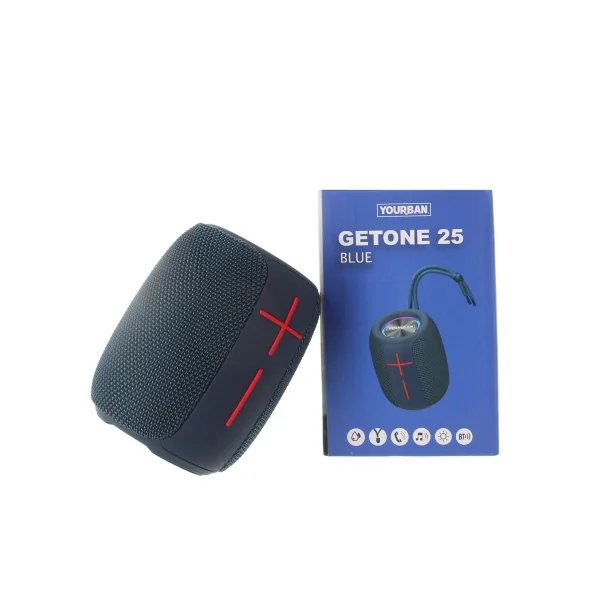 Getone 25 Blue Yourban Enceinte bluetooth et USB bleu étanche IP65