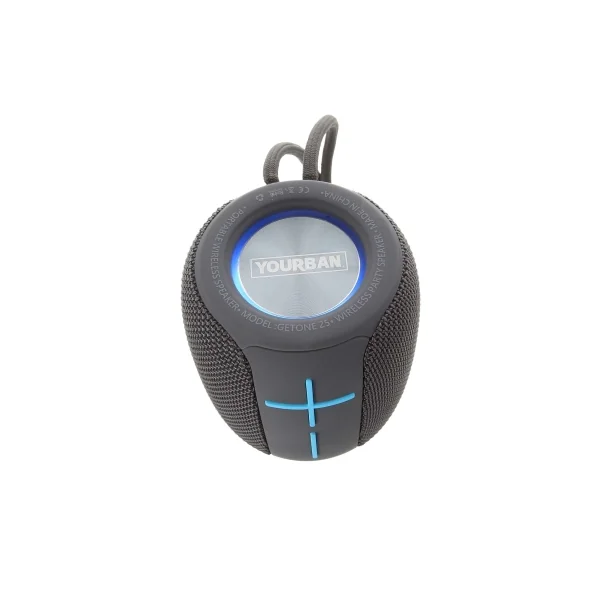 Getone 25 Grey Yourban Enceinte bluetooth et USB grise étanche IP65