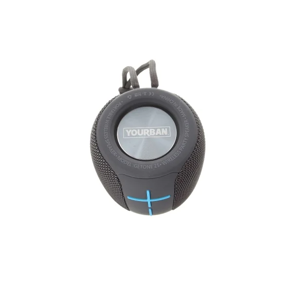 Getone 25 Grey Yourban Enceinte bluetooth et USB grise étanche IP65