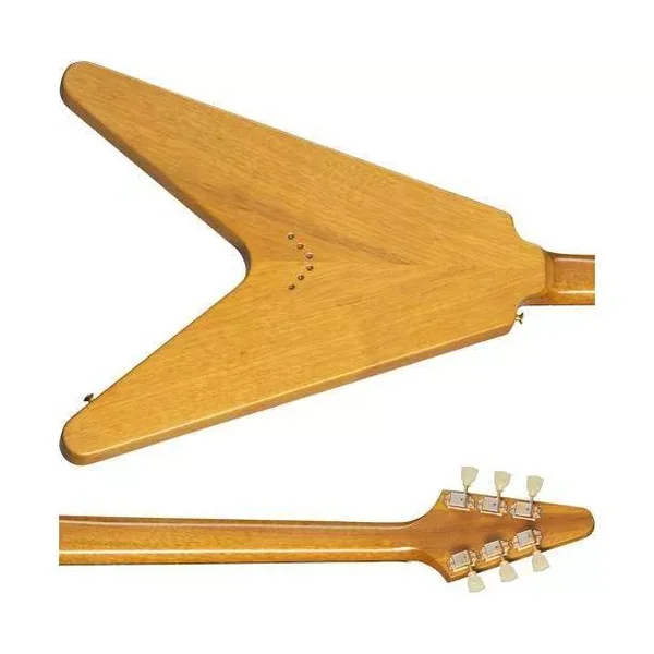 GIBSON - 1958 KORINA FLYING V BLACK PICKGUARD NATURAL