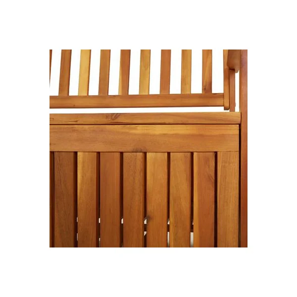 Grand banc de jardin avec coffre de rangement en acacia massif Coffre de rangement en bois coffre de stockage bois coffre extéri
