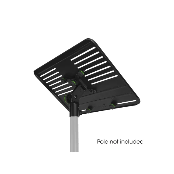 Gravity LTS TRAY 1 Support d'ordinateur portable ou tablette pour pied 35mm avec clips de sécurité réglables