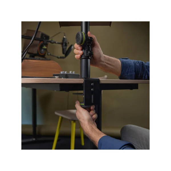 Gravity SP 3102 TM - Support flexible de moniteur de studio avec pince de table