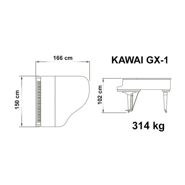 GX1 - Piano quart de queue KAWAI