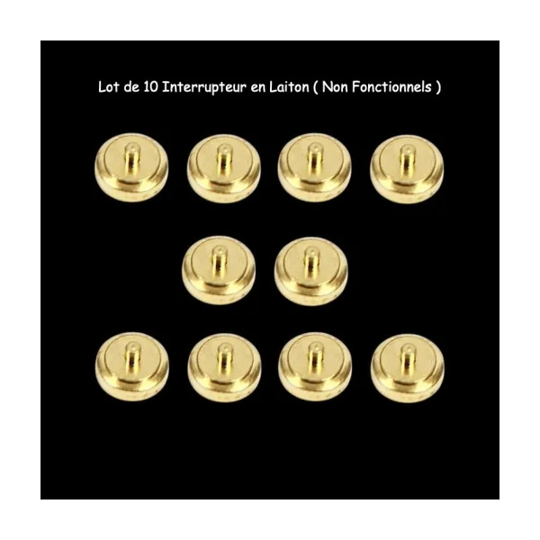 Interrupteurs en Laiton - Lot de 10