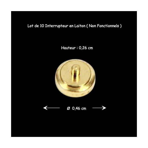 Interrupteurs en Laiton - Lot de 10