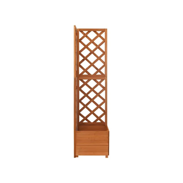 Jardinière d'angle en treillis bois naturel Jardinière de jardin Jardinière terrasse Jardinière balcon