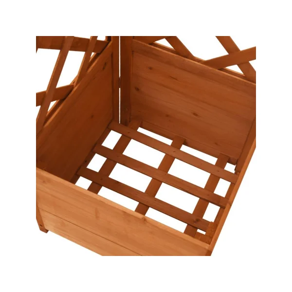 Jardinière d'angle en treillis bois naturel Jardinière de jardin Jardinière terrasse Jardinière balcon