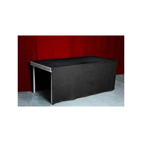 Jupe de scène noir pour praticable molleton noir 300g/m2 0.40 mH x 6ml
