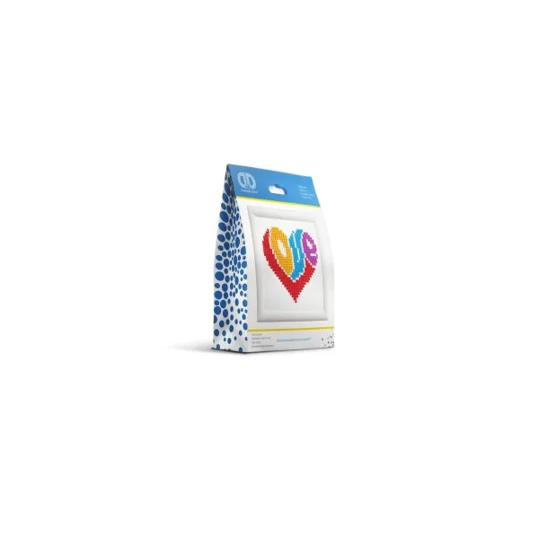 Kit broderie diamant Love coeur avec cadre - DIAMOND DOTZ®