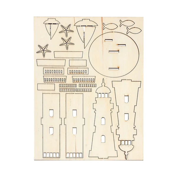 Kit de construction en bois « Phare », 25 pc.