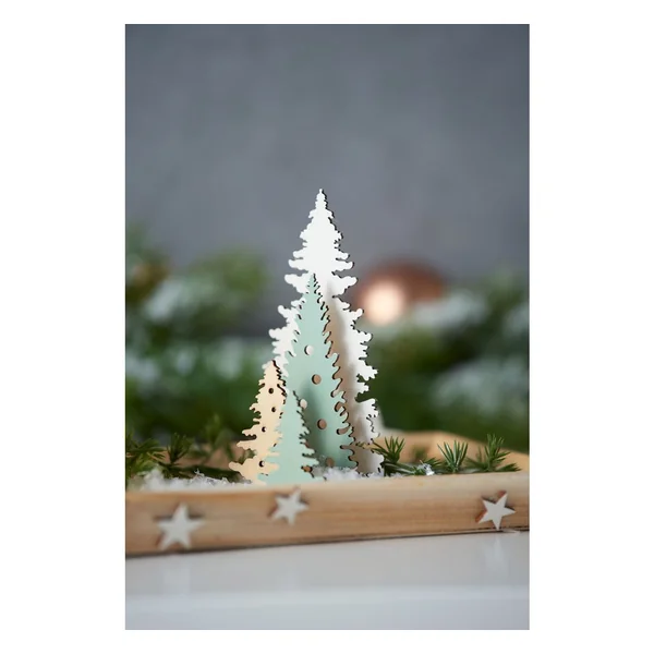 Kit de construction en bois « Trio de sapins », 13 pc., contreplaqué