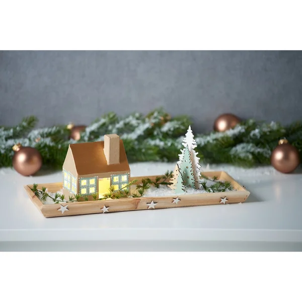 Kit de construction en bois « Trio de sapins », 13 pc., contreplaqué