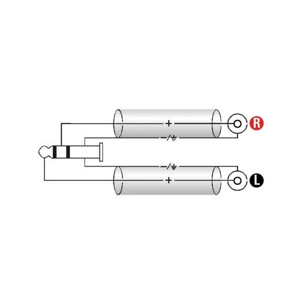 Klotz AY7-0200 cordon mini jack 3.5 stéréo mâle vers 2 RCA gauche droite mâles doré 2m
