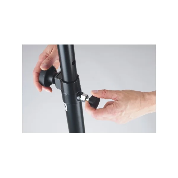 K&M 21367 Barre de couplage M20 vers Ring Lock pour enceintes 800mm à 1380mm