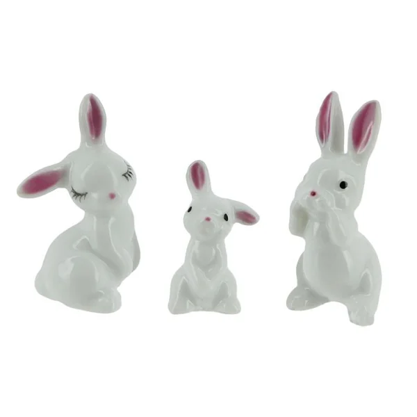 Lapins en céramique - Lot de 3